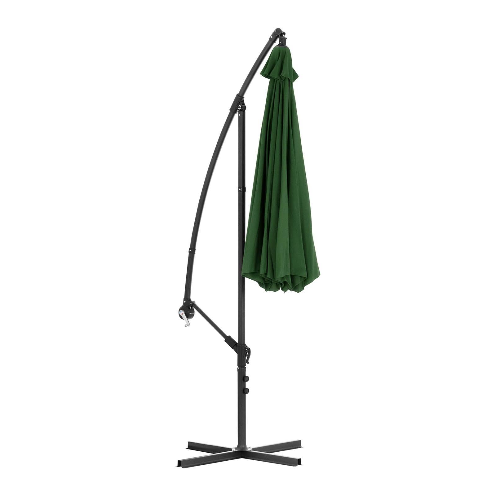 Helloshop26 - Parasol déporté - vert - rond - diamètre 300 cm - inclinable - Imagen 3