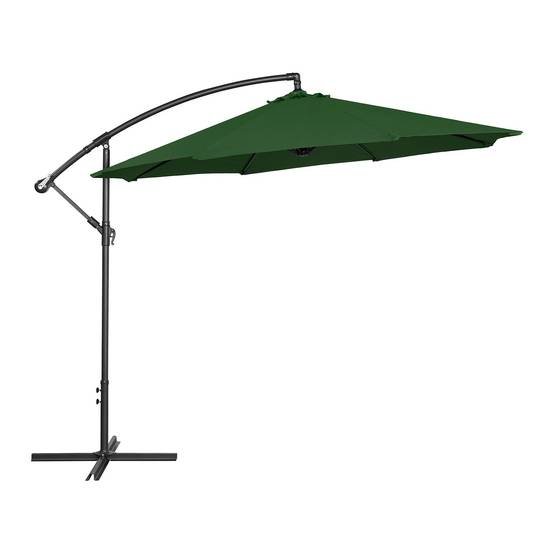 Helloshop26 - Parasol déporté - vert - rond - diamètre 300 cm - inclinable - Imagen 1
