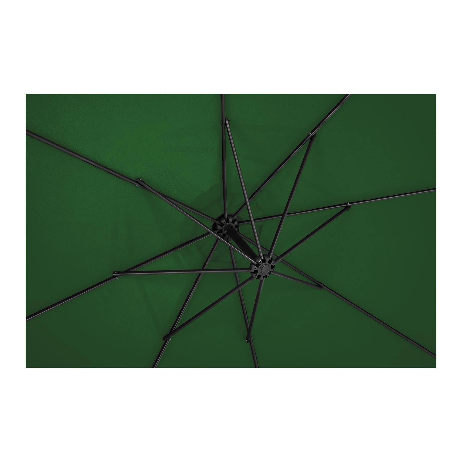 Helloshop26 - Parasol déporté - vert - rond - diamètre 300 cm - inclinable - Imagen 4