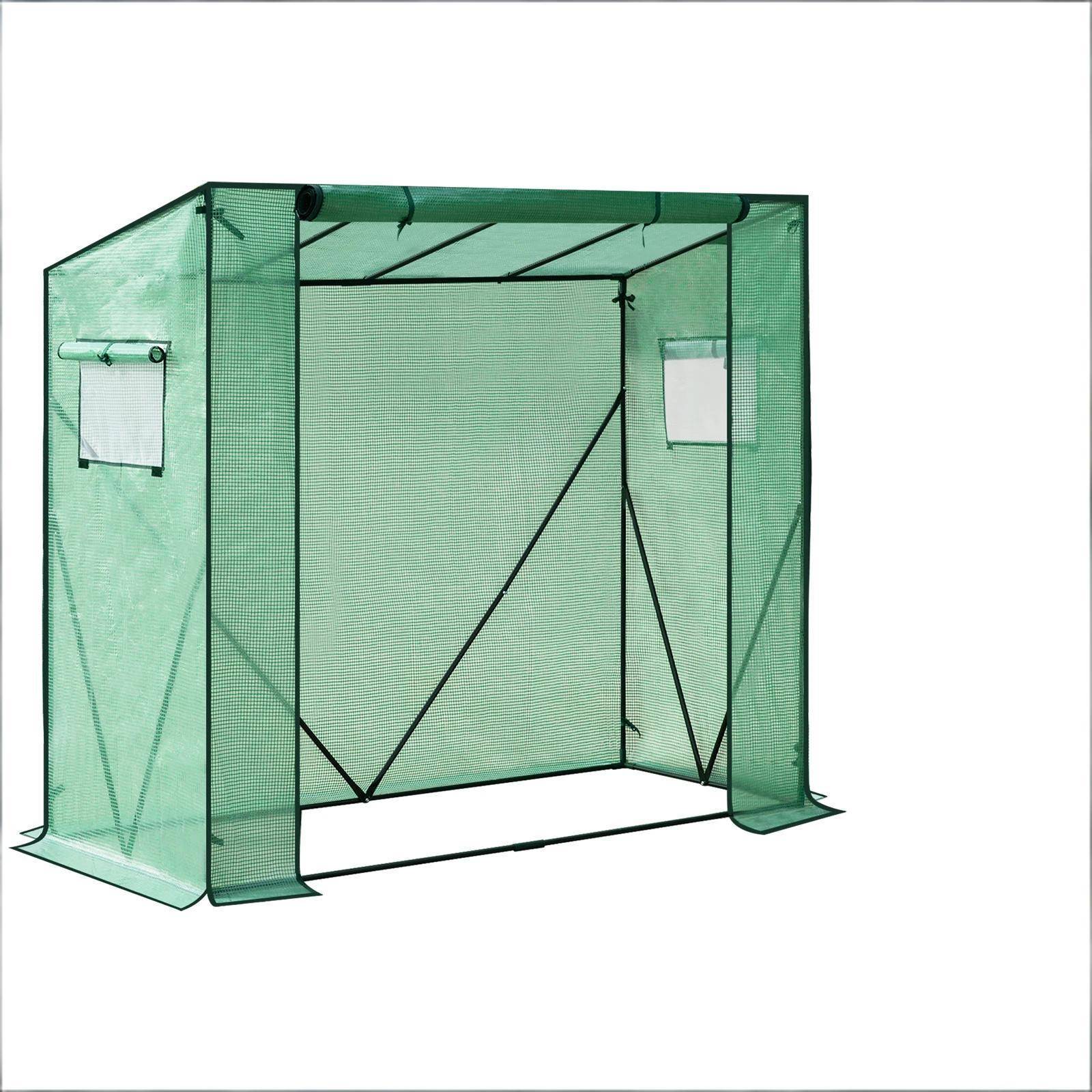 Serre de jardin pour tomates bâche PE renforcée acier protection hivernage 200x77x169 cm - ComfortXL Outdoor Living - Image 5