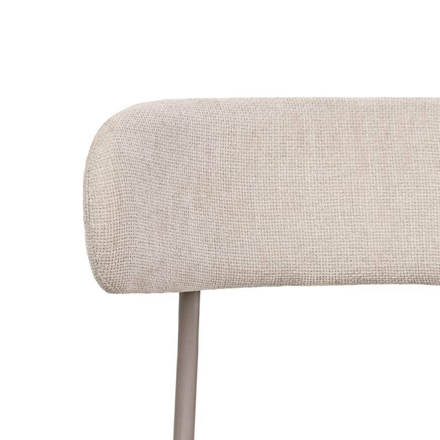 Sicaan Lot de 2 chaises Contemporaines GABY en Tissu Chenille Beige - Image 6