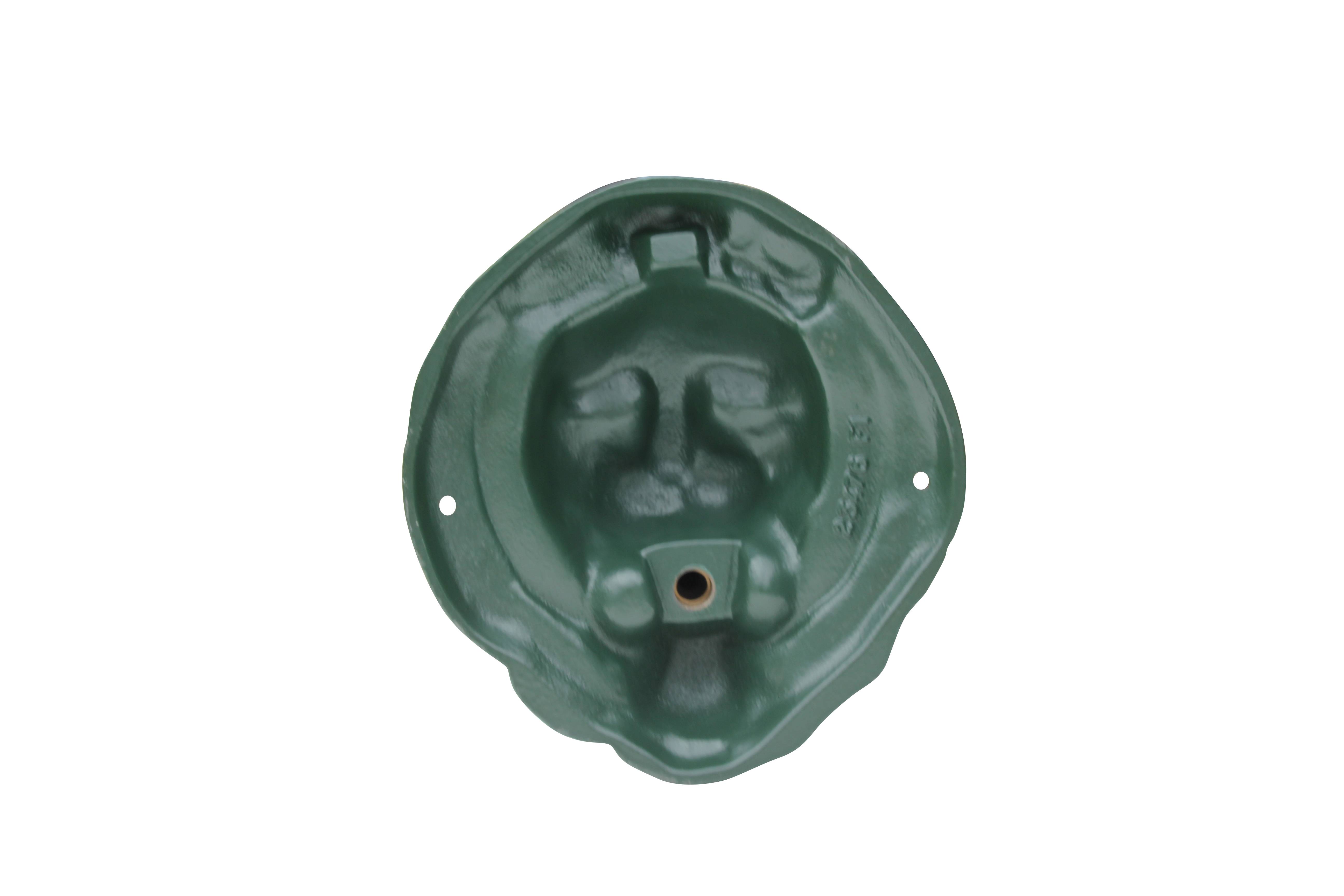 Fontaine coquille au lion vert 6009 avec robinet colvert Dommartin H. 54cm X L. 38cm - Imagen 4