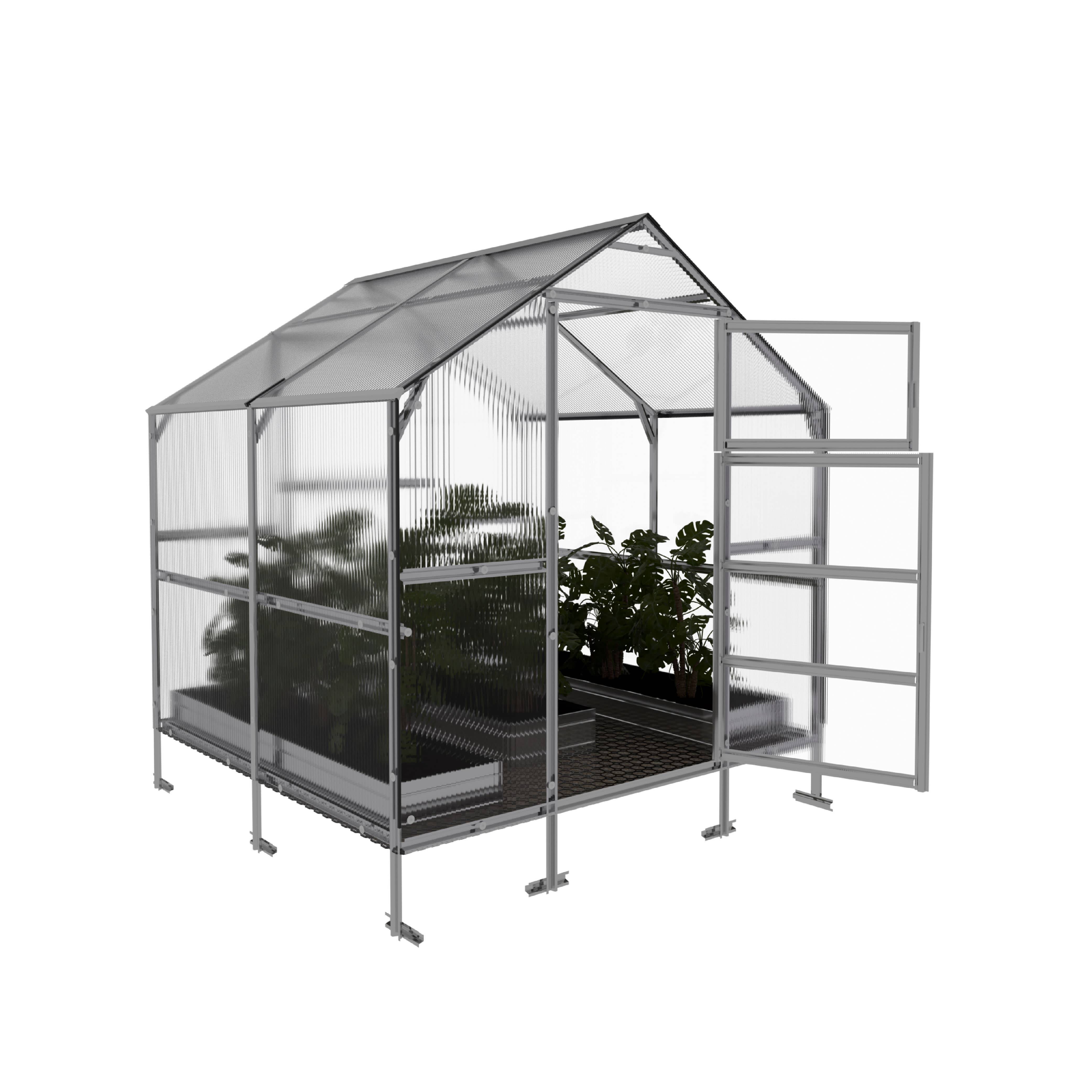 KLASIKA GREENHOUSES - Serre KLASIKA BERNARD 2,35 x 2 m (4,7 m²), 4 mm avec revêtement en polycarbonate - Image 6