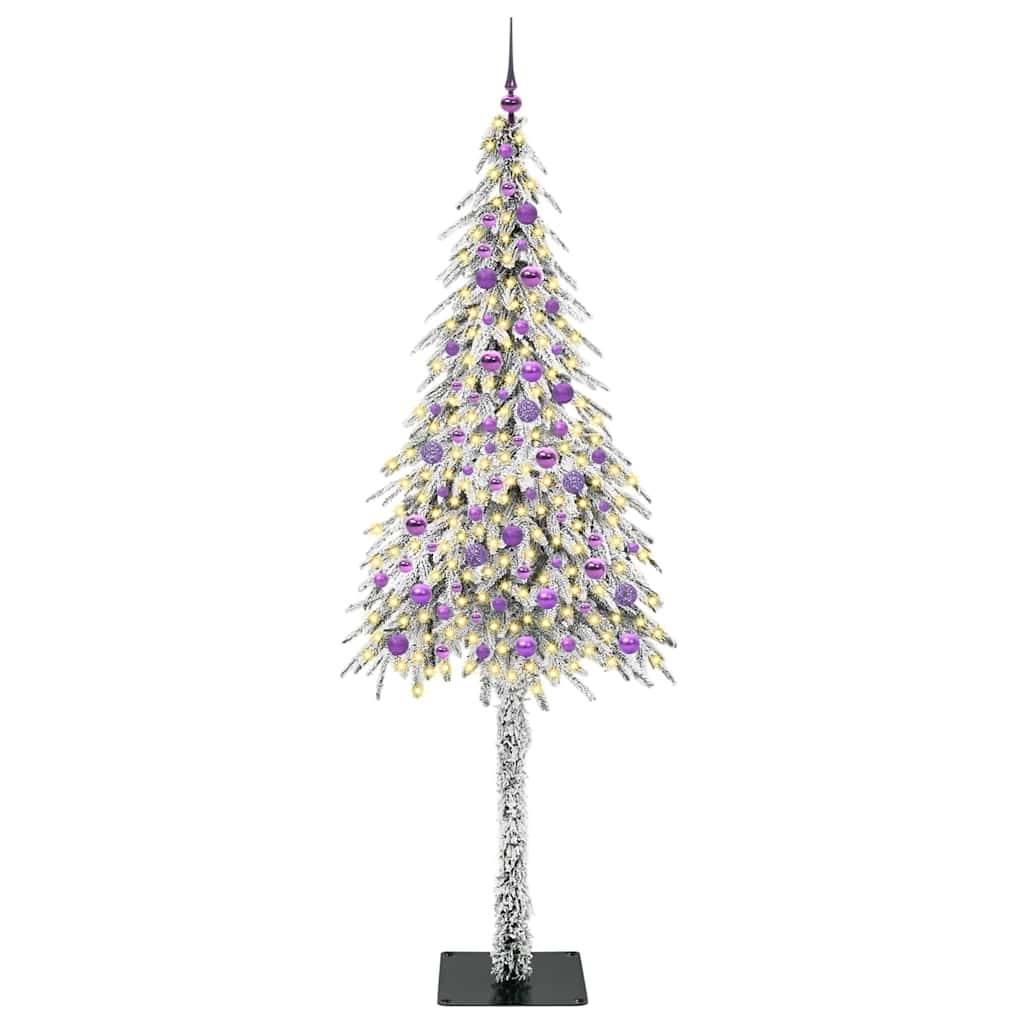 Sapin de Noël | Arbre de Noël avec 300 LED Blanc 210 cm PE et Acier Maison Chic - Image 3
