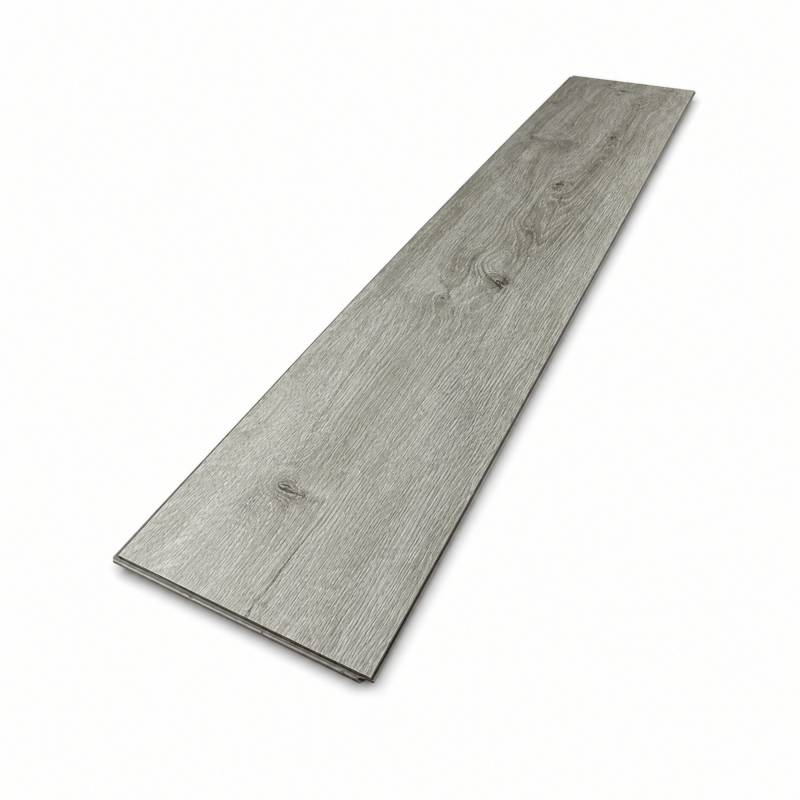 Sol vinyle SPC clipsable 5,85 m² chêne gris - Sous couche intégrée, usure 0,5 mm - Coloris - Chêne gris - Image 2