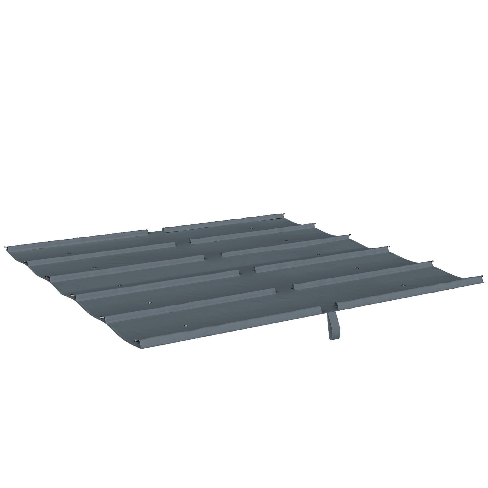 ComfortXL - Toile de pergola polyester gris foncé 298 x 288 cm extérieur anti-UV déperlante - ComfortXL Outdoor Living