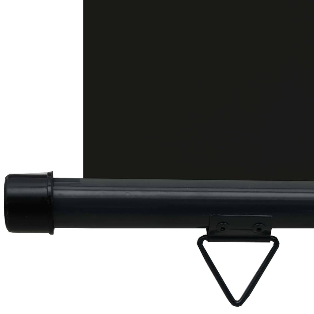 Helloshop26 - Auvent latéral de balcon 100 x 250 cm noir - Imagen 8