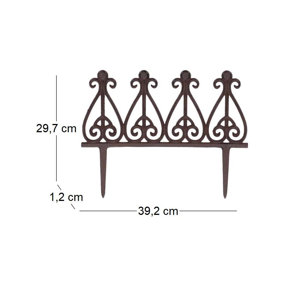 Esschert Design - Bordurette en fonte à planter Charme Lot de 20 Esschert Design - Imagen 3