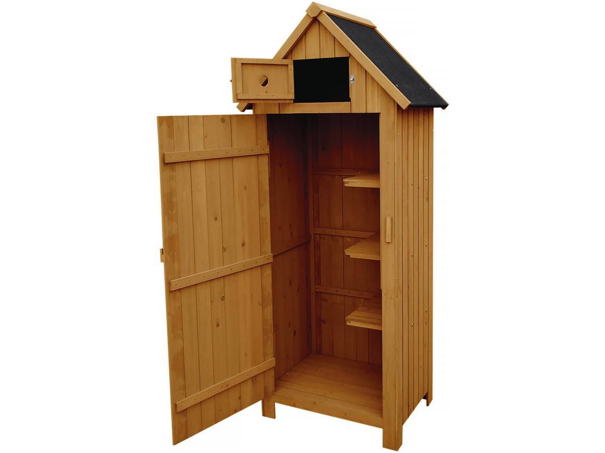 Armoire De Jardin "cabanon" - 77 X 54.5 X 179 Cm - Marron -habitat Et Jardin - Image 2