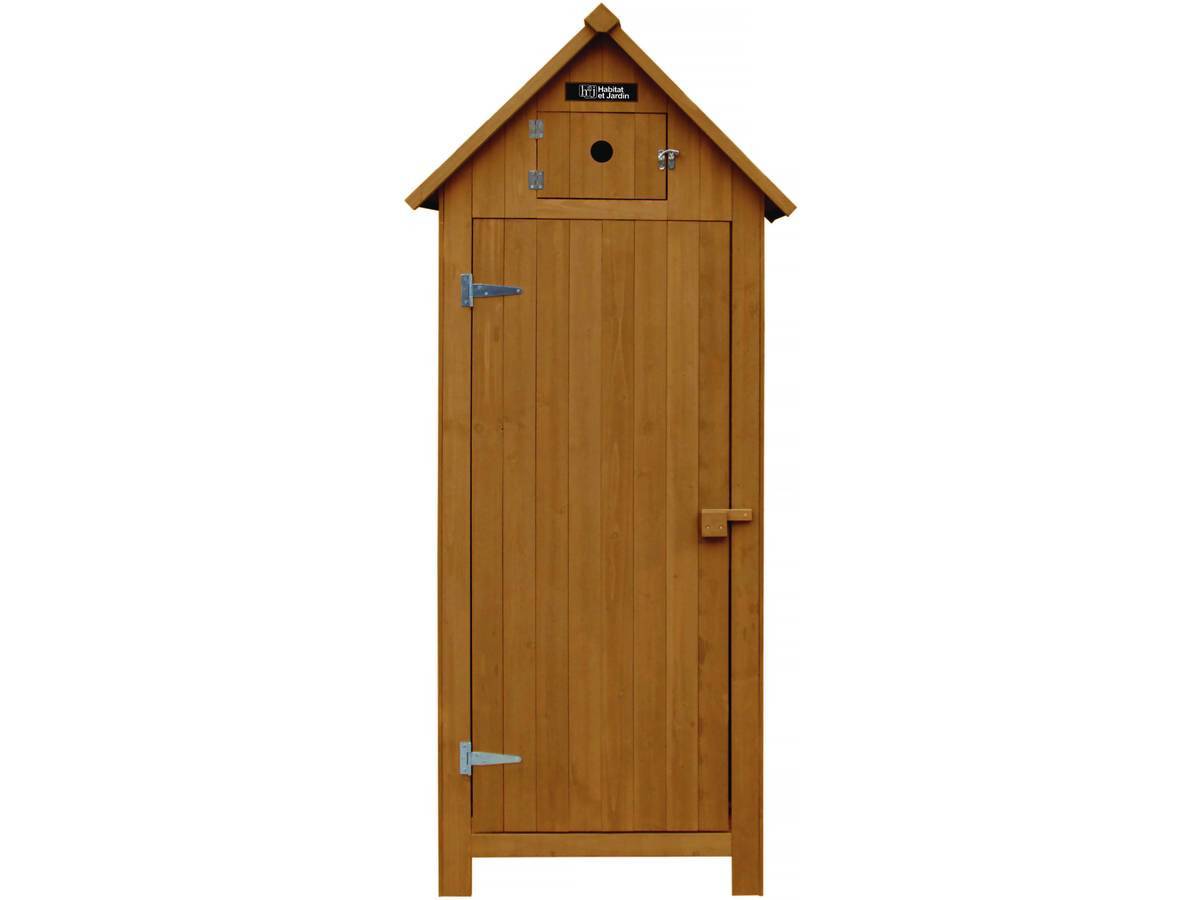 Armoire De Jardin "cabanon" - 77 X 54.5 X 179 Cm - Marron -habitat Et Jardin - Image 1