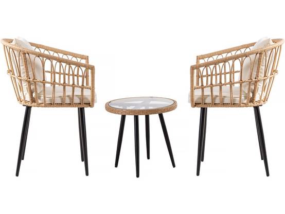 Salon De Jardin Rotin "vela" - 2 Places - Marron -habitat Et Jardin - Image 4