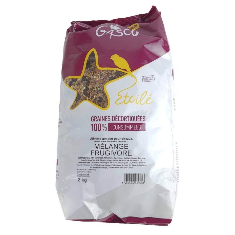 Gasco - Gasco - Graine mélange Frugivore 2 kg pour oiseaux - Imagen 1