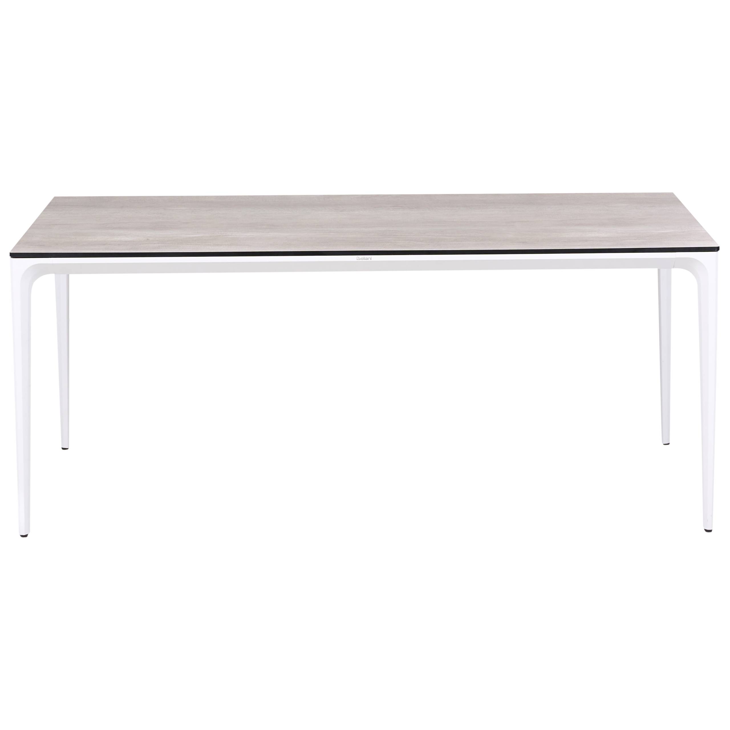 Table de repas Panneau stratifié haute pression HPL Gris clair SOVARETO - Beliani - Image 4