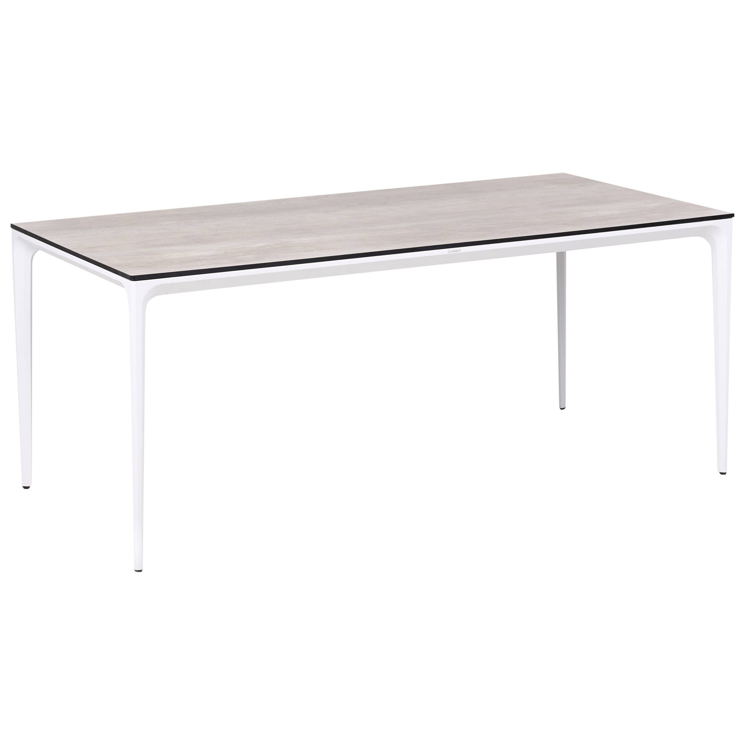 Table de repas Panneau stratifié haute pression HPL Gris clair SOVARETO - Beliani - Image 3