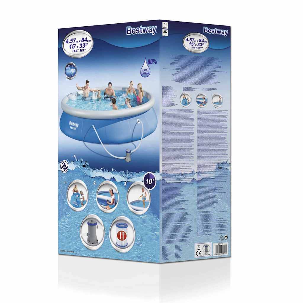 Ensemble de piscine - piscine hors sol Fast Set 457 x 84 cm 57313 PC423 - Image 5