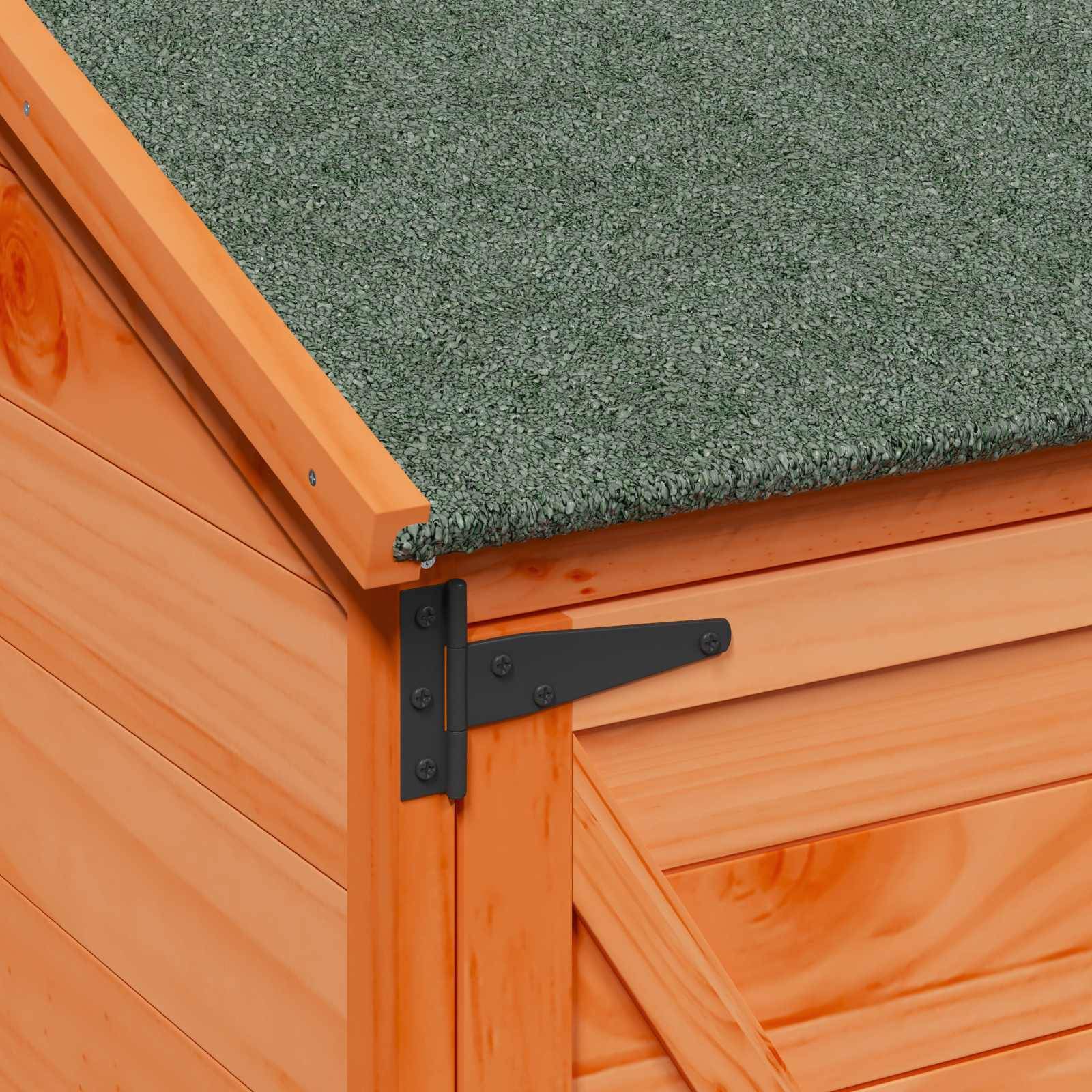 Vidaxl - Abri de jardin Marron 106 x 56 x 176,5 cm Bois de Sapin Massif 0.6m² vidaXL 42033483 - Image 9