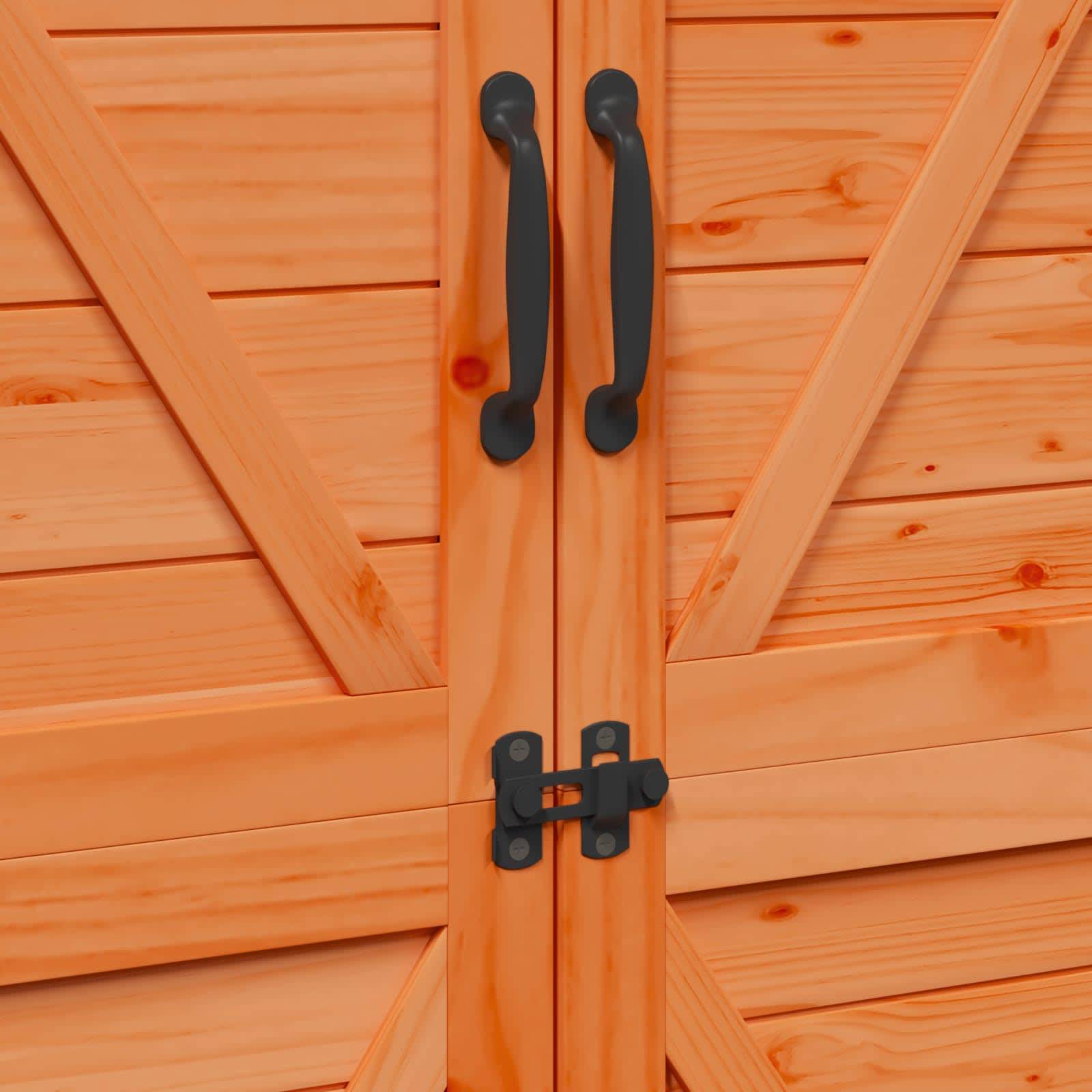 Vidaxl - Abri de jardin Marron 106 x 56 x 176,5 cm Bois de Sapin Massif 0.6m² vidaXL 42033483 - Image 10