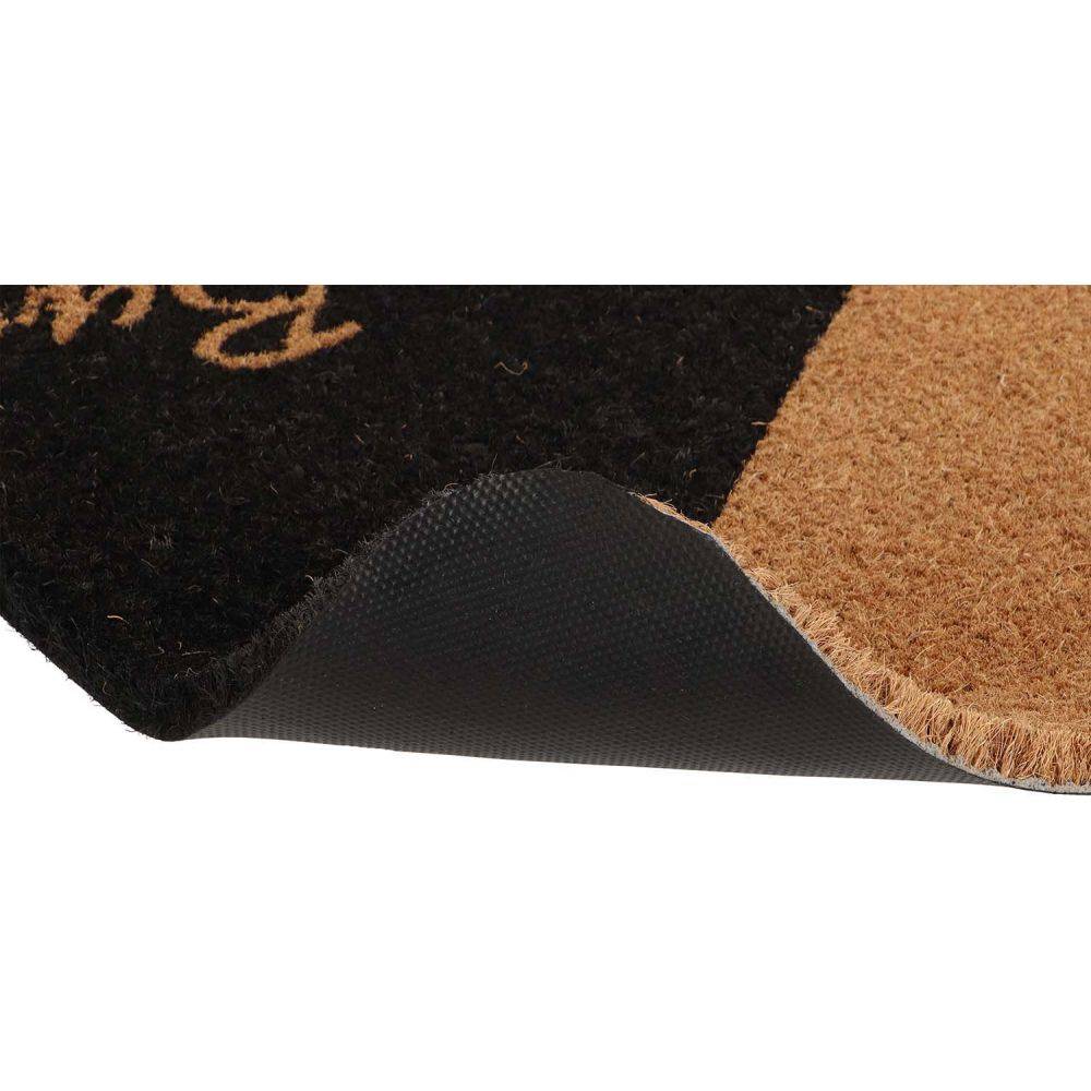 Esschert Design - Paillasson carré en fibres de coco et caoutchouc 50 x 50 cm Hi - Bye - Imagen 4