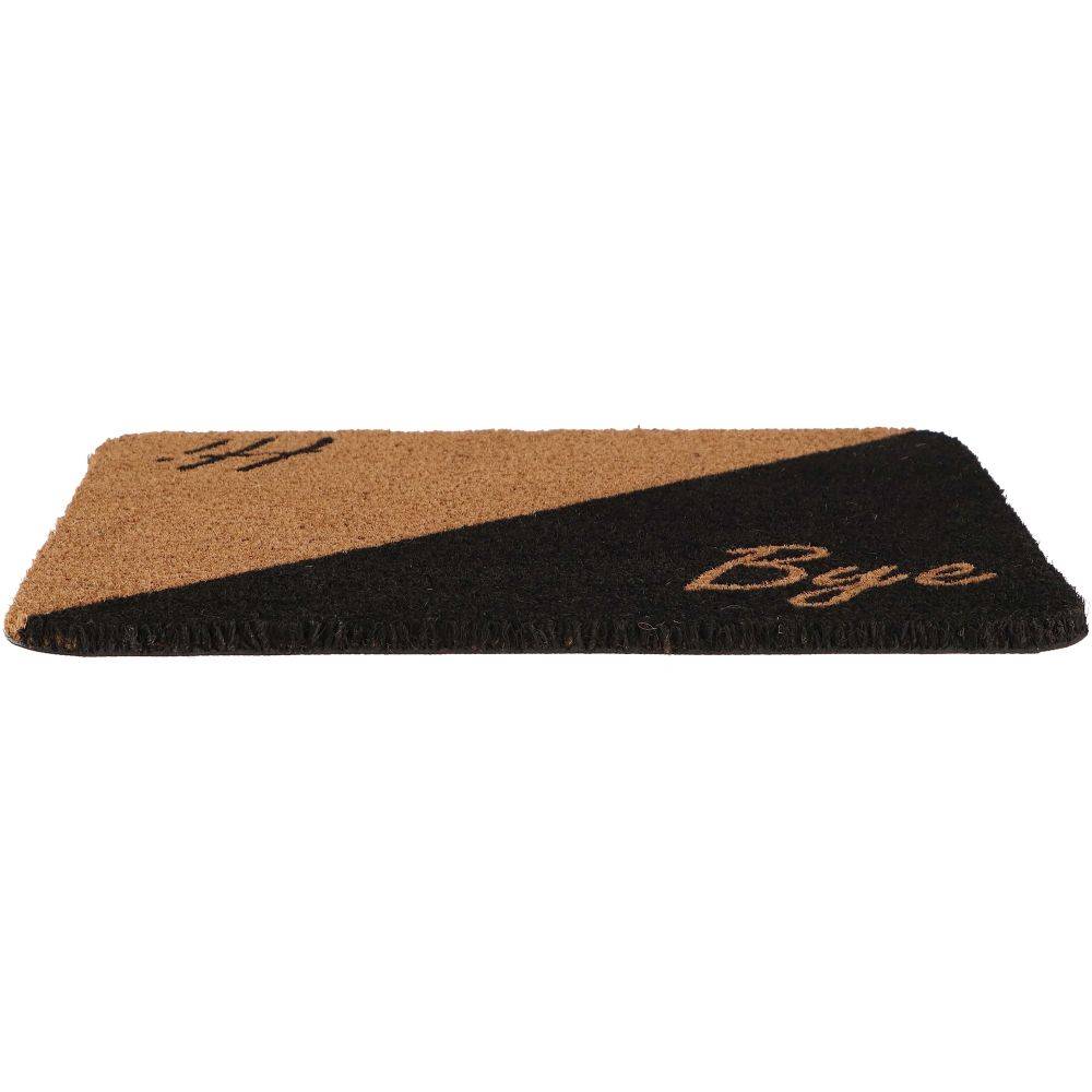 Esschert Design - Paillasson carré en fibres de coco et caoutchouc 50 x 50 cm Hi - Bye - Imagen 2