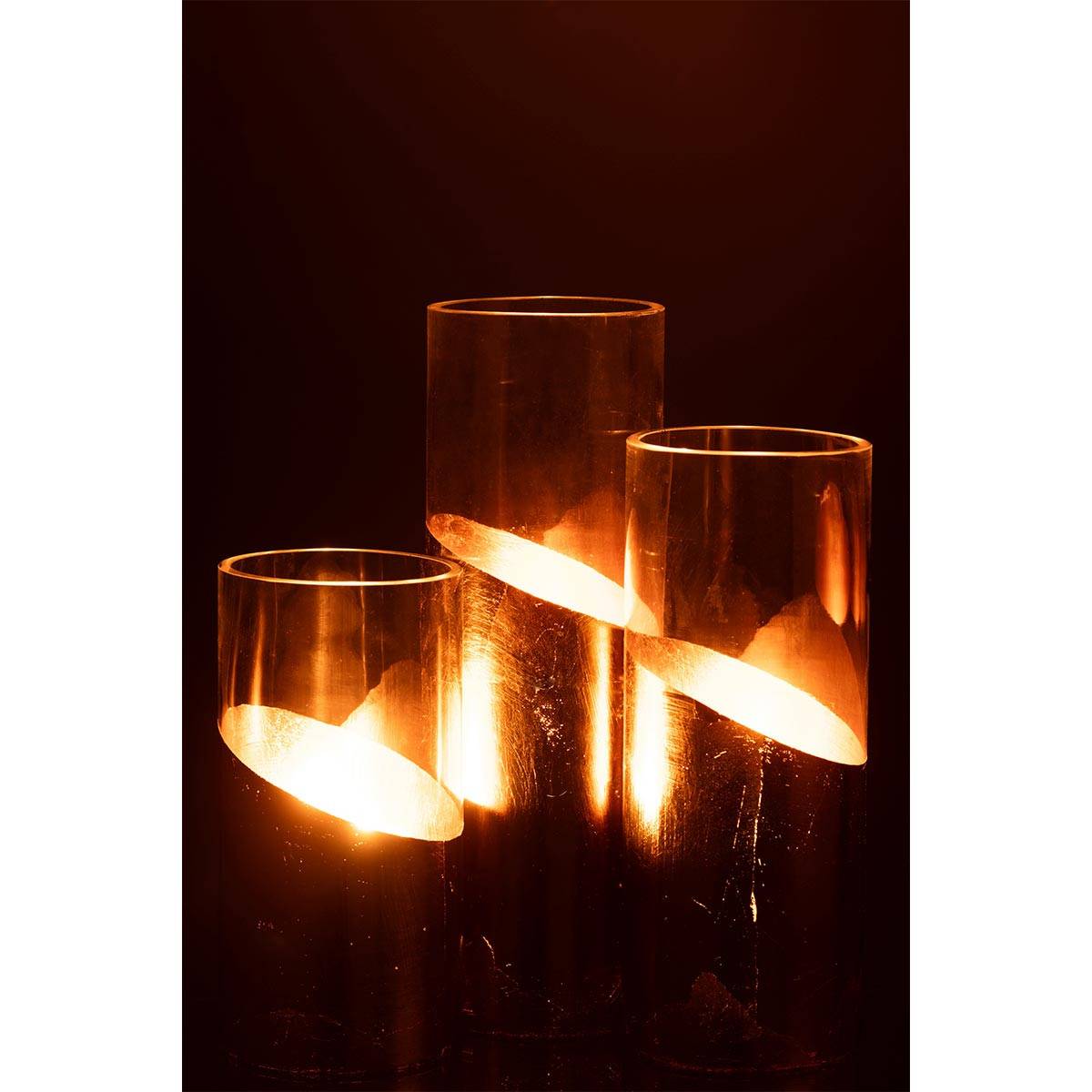 Photophore verre - Transparent - H.12 cm | , créateur d'intérieur