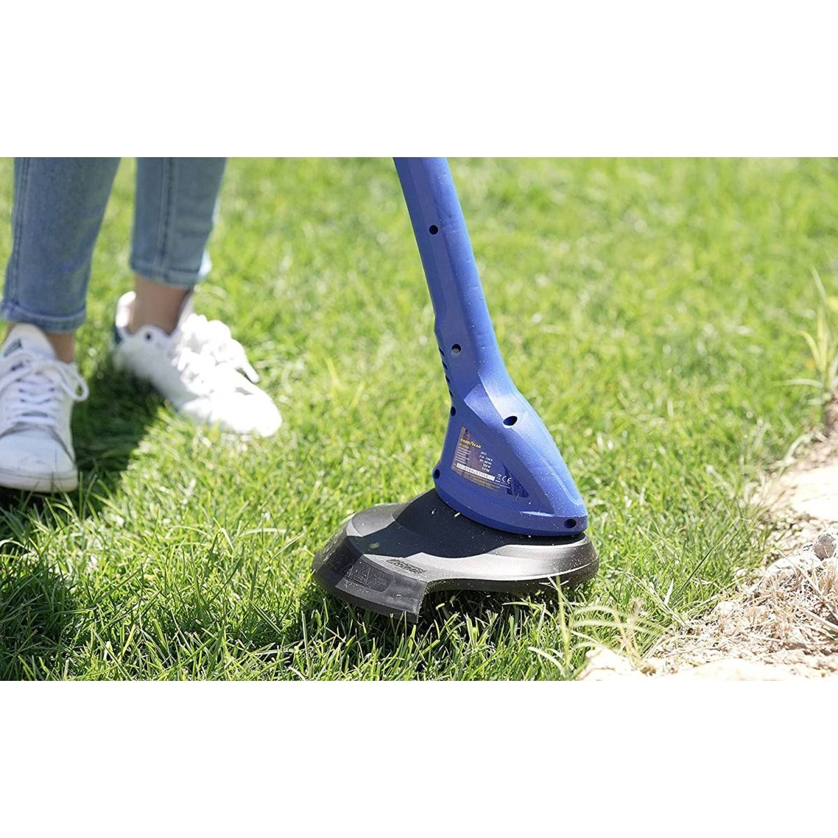 Coupe bordures 350W Coupe Ø25 cm + Bobine de fil 6 m Ø 1.2 mm Tête orientable à 180° GOODYEAR - Imagen 9