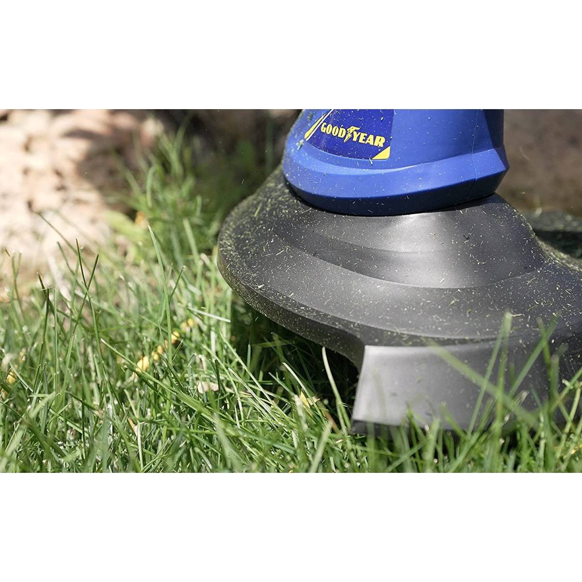 Coupe bordures 350W Coupe Ø25 cm + Bobine de fil 6 m Ø 1.2 mm Tête orientable à 180° GOODYEAR - Imagen 7