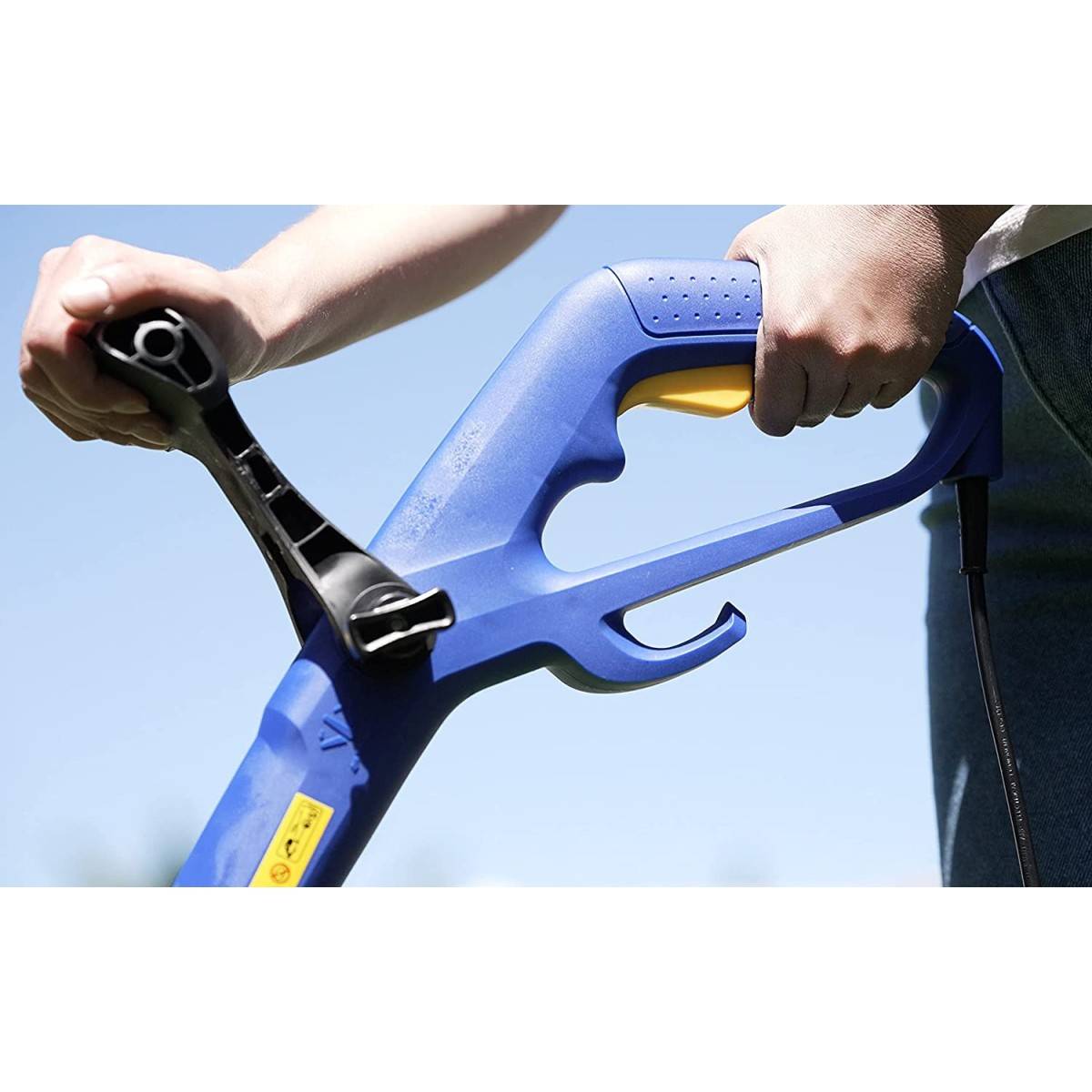 Coupe bordures 350W Coupe Ø25 cm + Bobine de fil 6 m Ø 1.2 mm Tête orientable à 180° GOODYEAR - Imagen 8