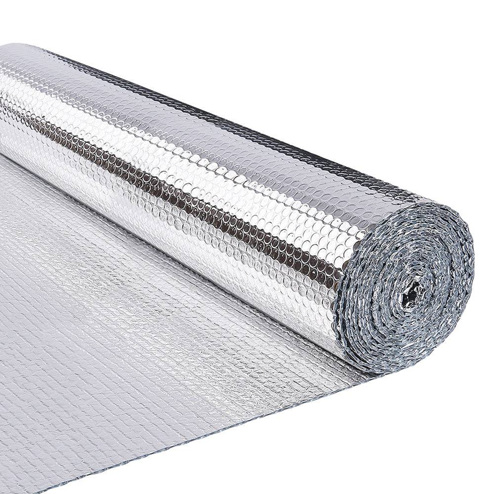 Isolant thermique a bulle double couche aluminium radiateur reflecteur 1.22x20m