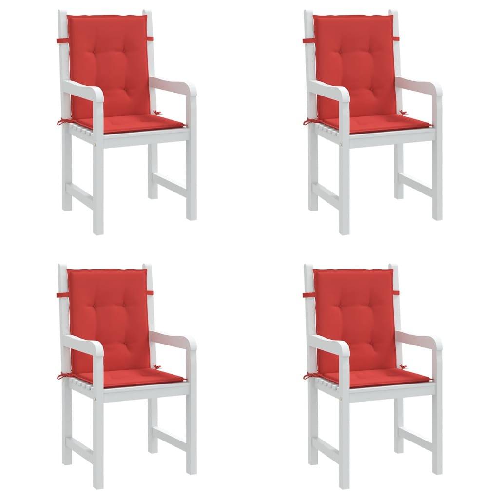 PANGIVO - Coussins de chaise de jardin polyester rouge 100 x 50 x 3 cm - PANGIVO - Image 4