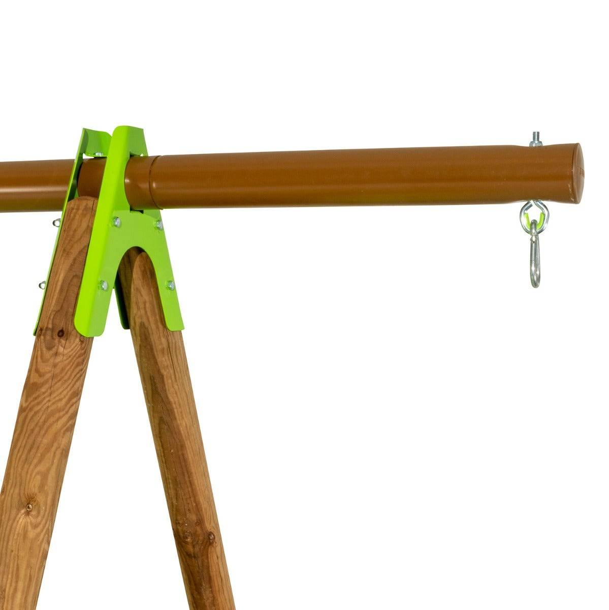 Trigano - Portique XALTO bois/métal 2,30 m - 2 balançoires + 1 échelle + toboggan Trigano - Imagen 9