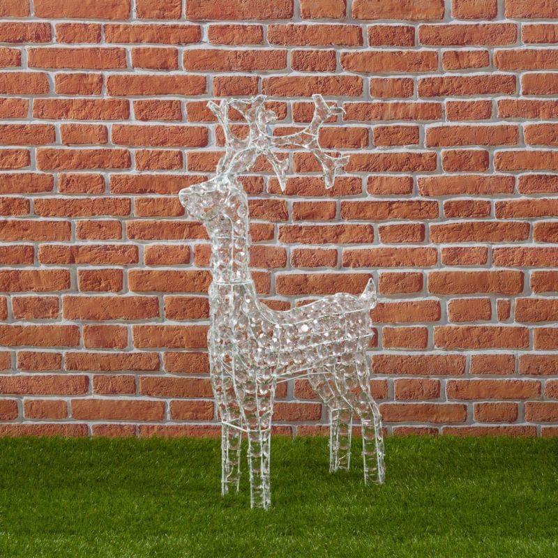 Lotti - Renne lumineux cristaux acrylique H90CM 200 LED blanc chaud fixe 24V extérieur professionnel Lotti - Imagen 5