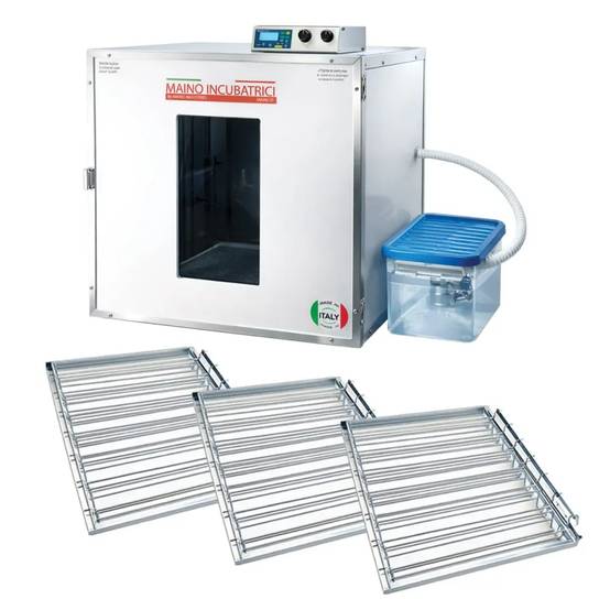 Couveuse + 3 Tiroirs de caille à poule + 1 Kit humidification MAINO - Image 1