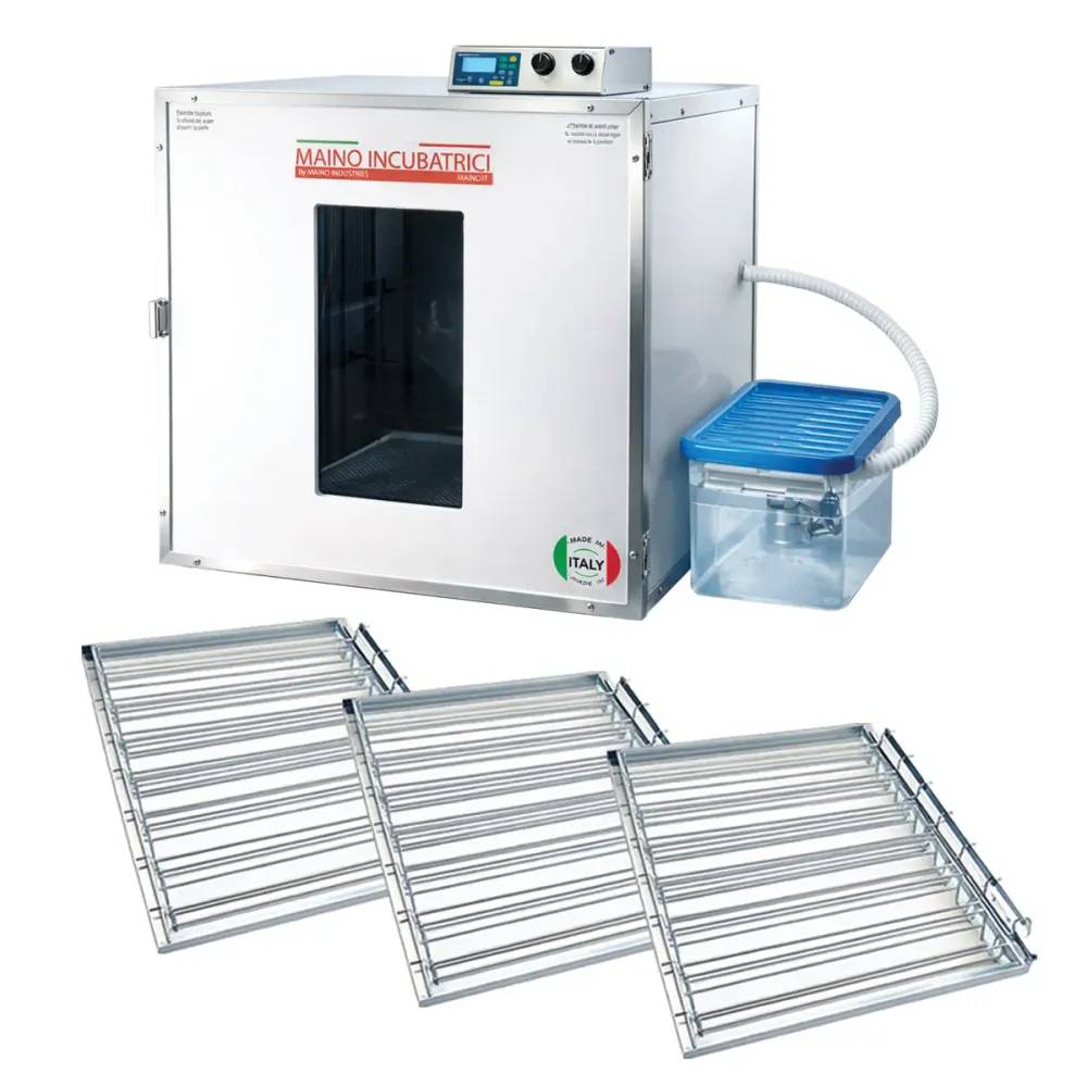 Couveuse + 3 Tiroirs de caille à poule + 1 Kit humidification MAINO - Image 1