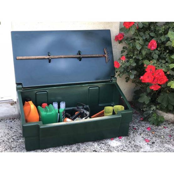 Coffre de jardin 100l avec grenouillères-plast'up rotomoulage - Imagen 3