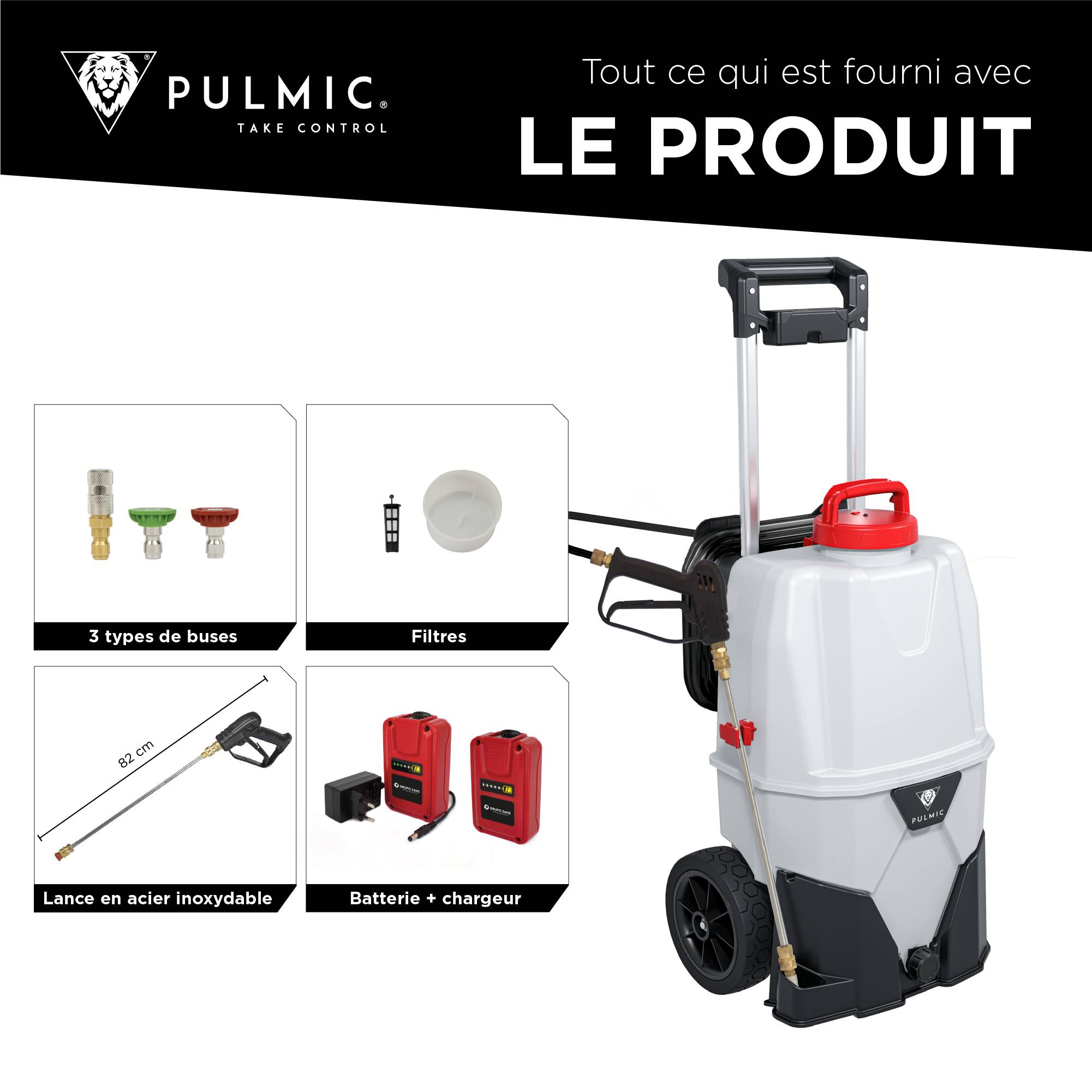 Pulvérisateur Électrique Spécial Toiture, Démoussage, Nettoyage et Applications en Hauteur. Projette 10m. 35L, 7 Bar, Autonomie 6h, Tuyau 6m. - Image 7