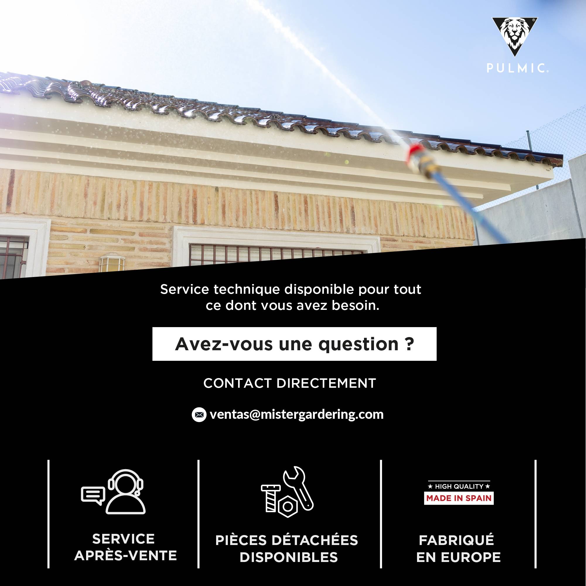 Pulvérisateur Électrique Spécial Toiture, Démoussage, Nettoyage et Applications en Hauteur. Projette 10m. 35L, 7 Bar, Autonomie 6h, Tuyau 6m. - Image 10