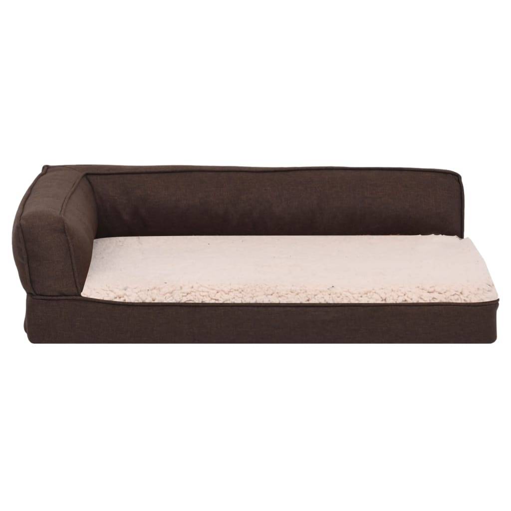 Vidaxl - Matelas de lit ergonomique de chien 60x42 cm Polaire aspect lin vidaXL 171337 - Imagen 7