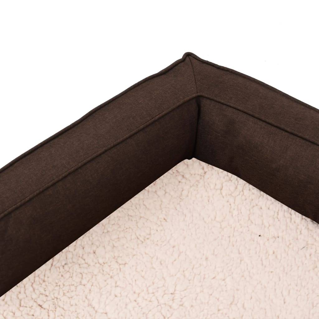 Vidaxl - Matelas de lit ergonomique de chien 60x42 cm Polaire aspect lin vidaXL 171337 - Imagen 5