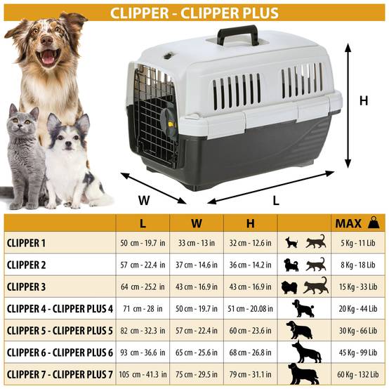 Ferplast - Ferplast Cage de Transport pour Chiens CLIPPER PLUS, IATA, Boite Panier Transport Grand Chien max 60 Kg, fermeture sécurisée, Compartiment pour - Image 3