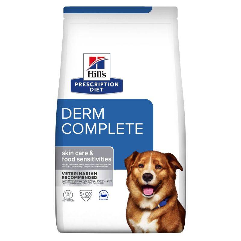 CROQUETTES CHIEN ADULT PRESCRIPTION DIETS DERM COMPLETE - HILL'S 4 kg