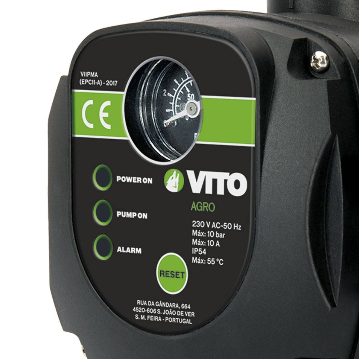 Régulateur de pression avec manomètre 1.5 - 10 bar 230V IP65 VITO - Imagen 3