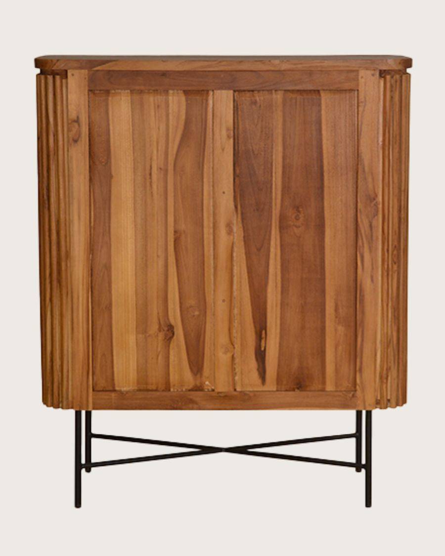 Opéra - Buffet 2 portes en teck recyclé - UNIQKA - Imagen 6