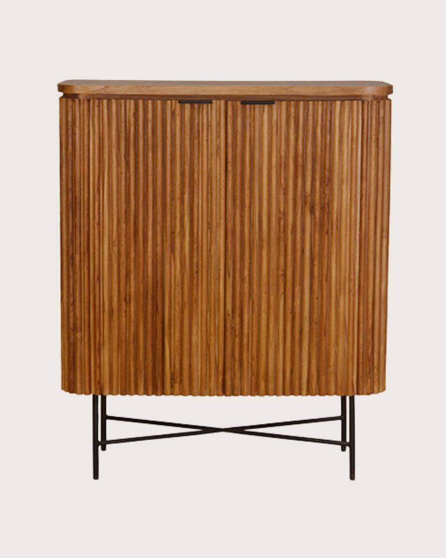 Opéra - Buffet 2 portes en teck recyclé - UNIQKA - Imagen 1