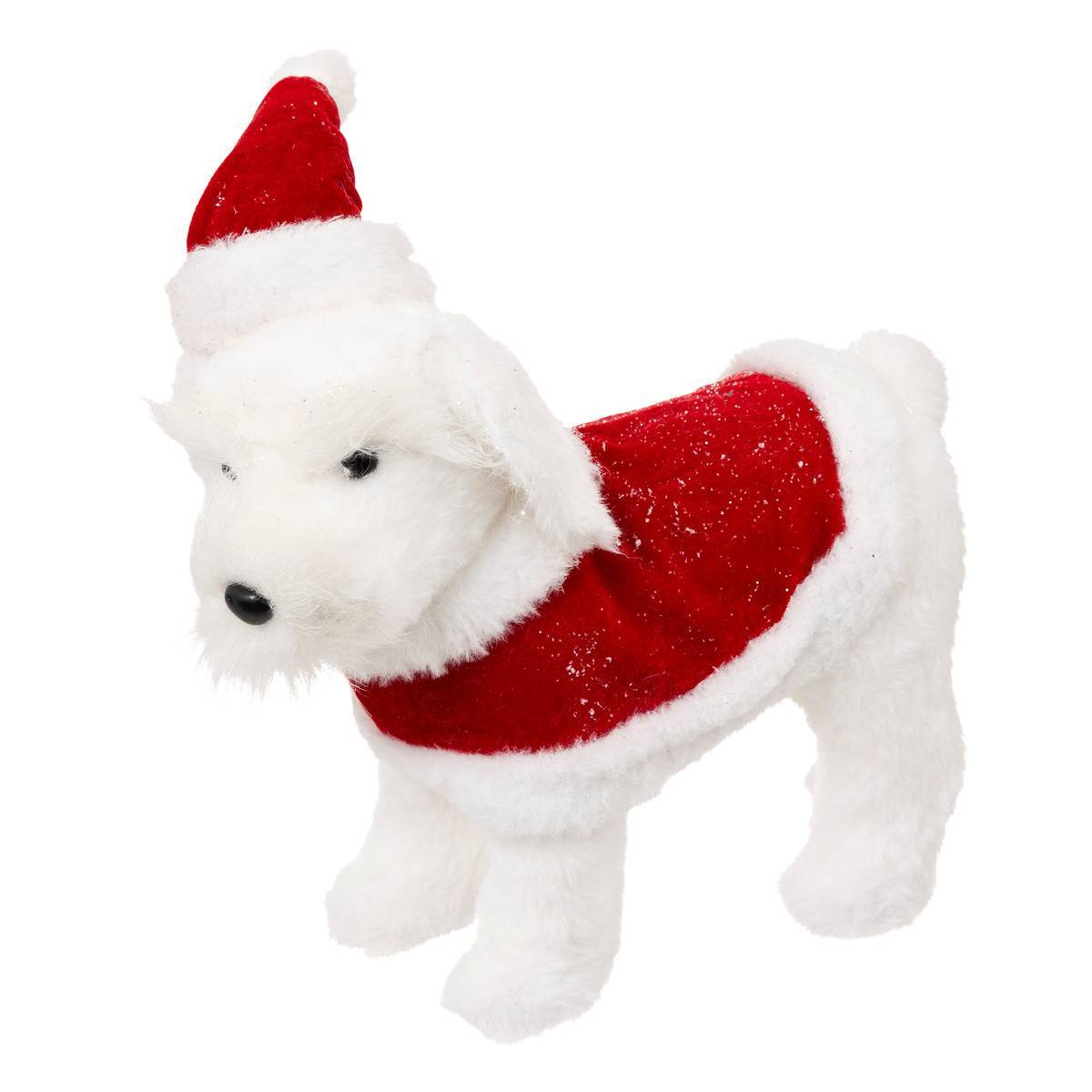 Fééric Lights & Christmas - PLF CHIEN BONNET NOEL 30CM - Feeric Lights & Christmas
