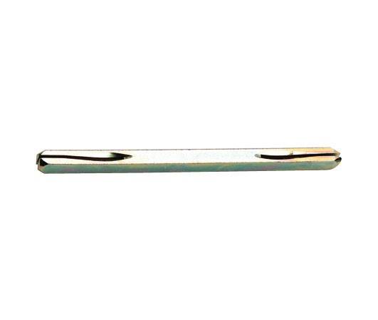 Tige carrée de 6 x 110 mm fendue et fraisée des 2 côtés CADAP pour vis pointeau - C6X110TF