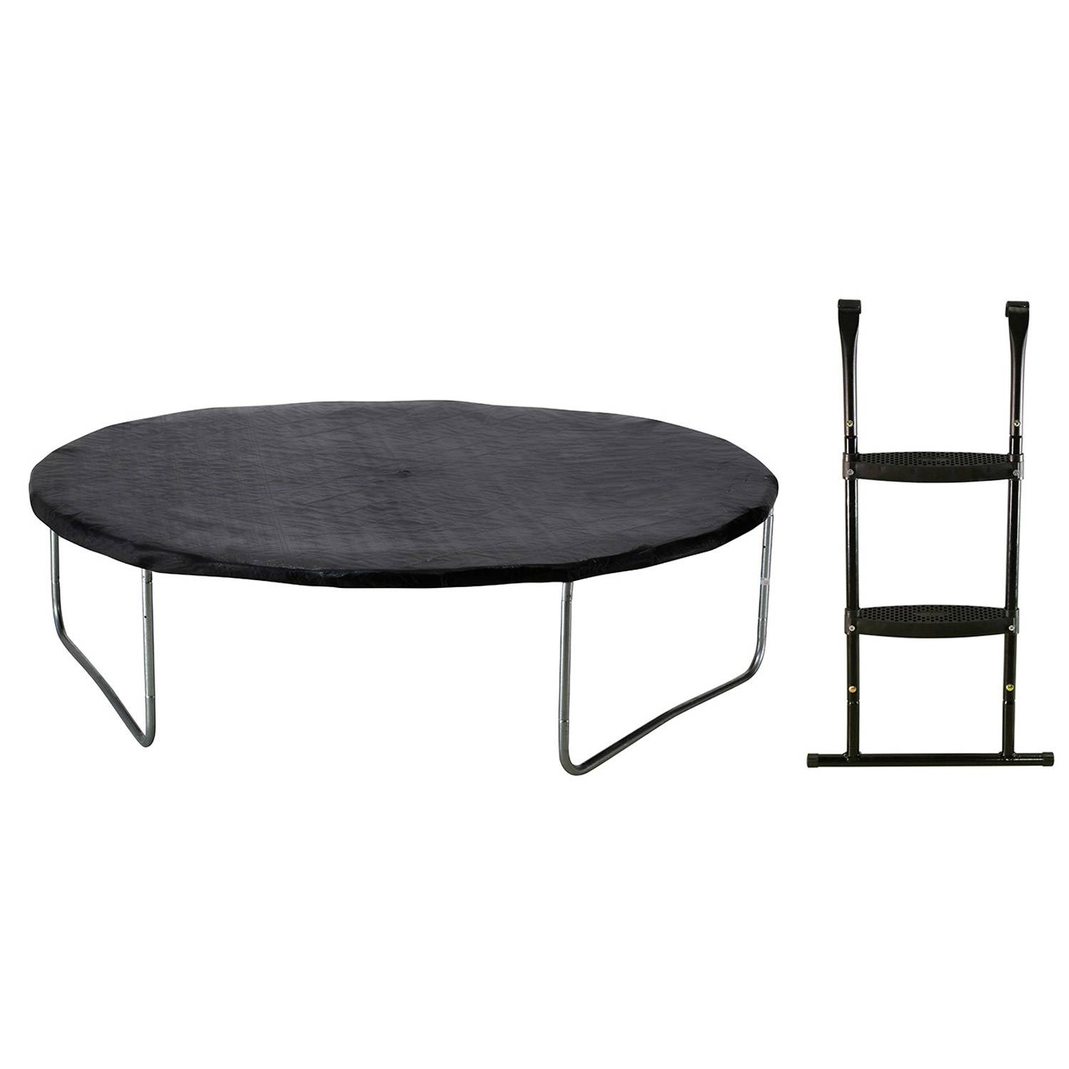 Kangui - Trampoline jardin Ø 250 cm + filet + échelle + bâche - JUMPI 250 - Noir/Vert Kangui - Imagen 3