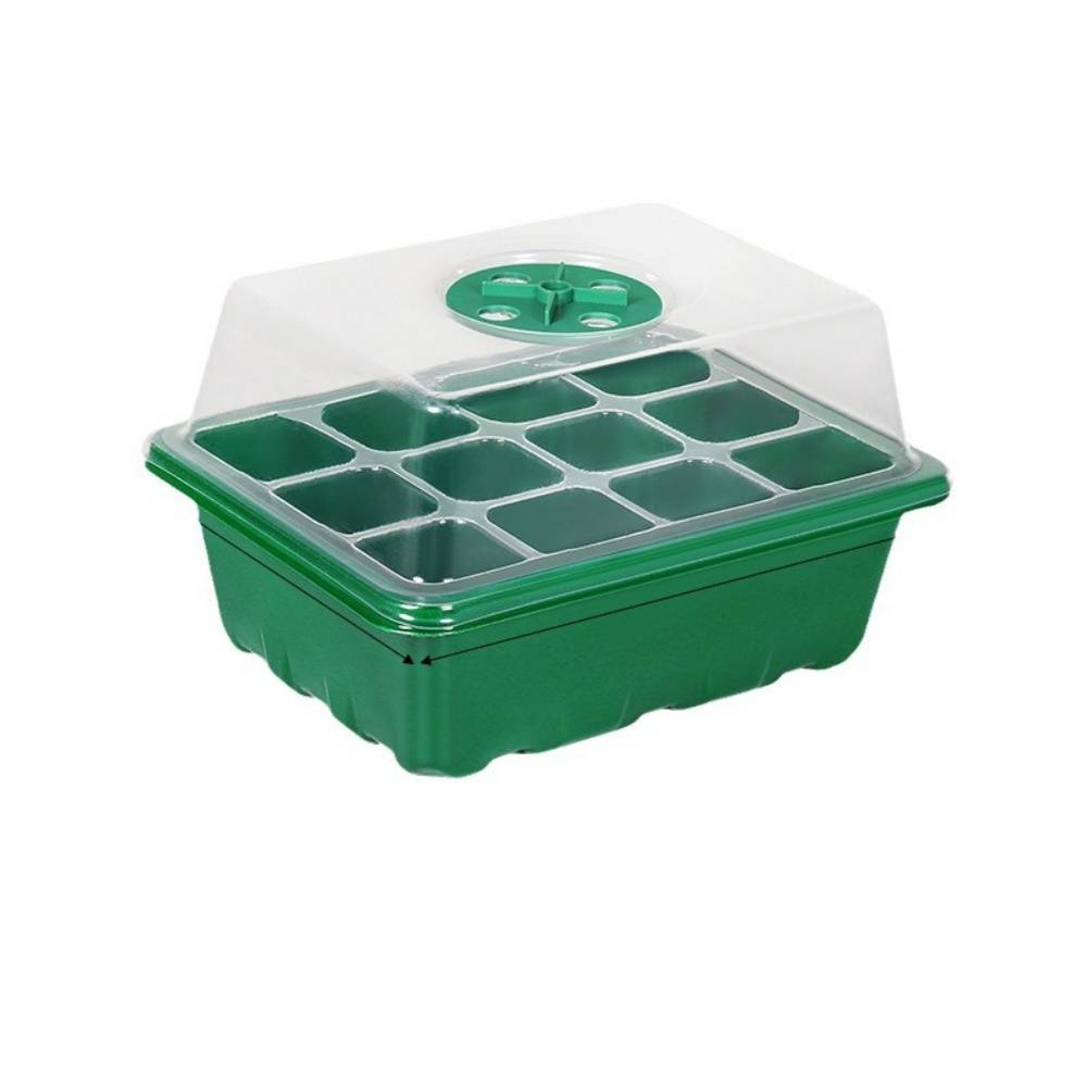 DtopbuyAge - Serre pour semis - Lot de 10 - avec dôme d'humidité et bac de récupération - Réutilisable - DtopbuyAge