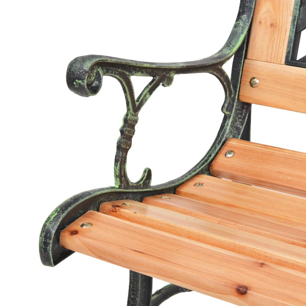 Maison Chic - Banc de jardin - Banquette 116 cm Fonte et bois massif de sapin P18 - Image 4
