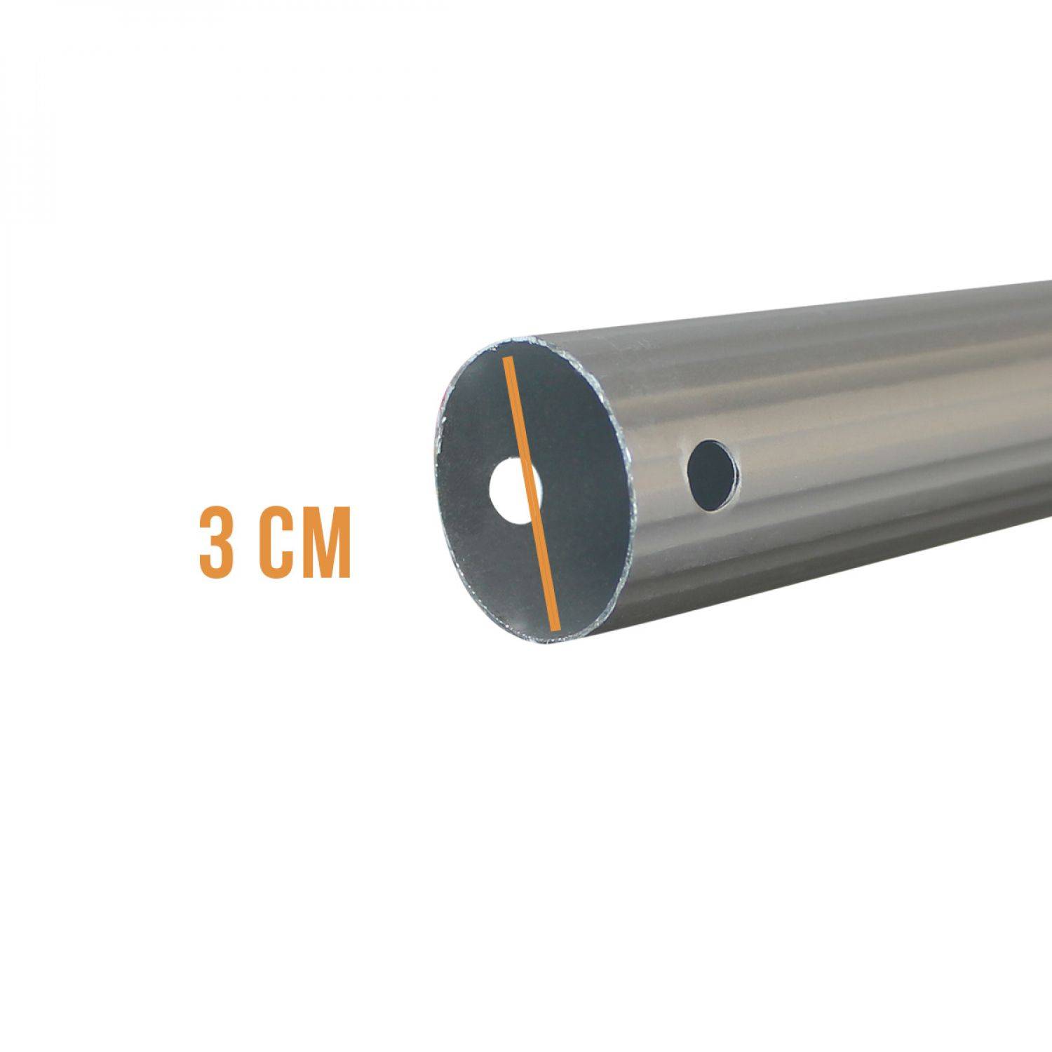 Linxor - Manche télescopique de 1.33 m à 2.40 m en aluminium pour épuisette, balai, brosse etc... - Linxor - Imagen 2