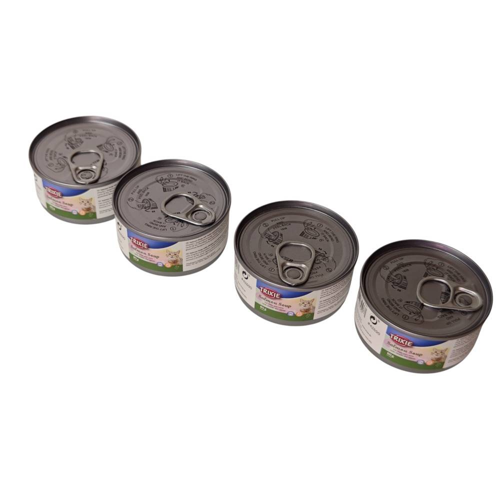 Trixie - Soupe au poulet et au saumon 4 x 80 g pour chat